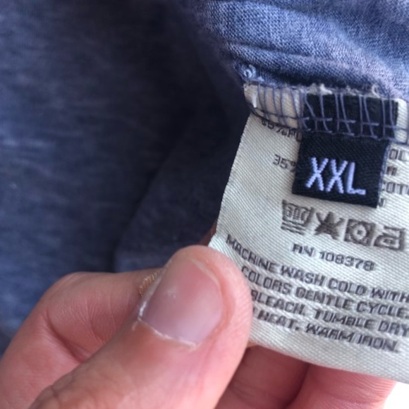 Jimmy Taverniti mens XXL BLUE T-shirt - Picture 7 of 8